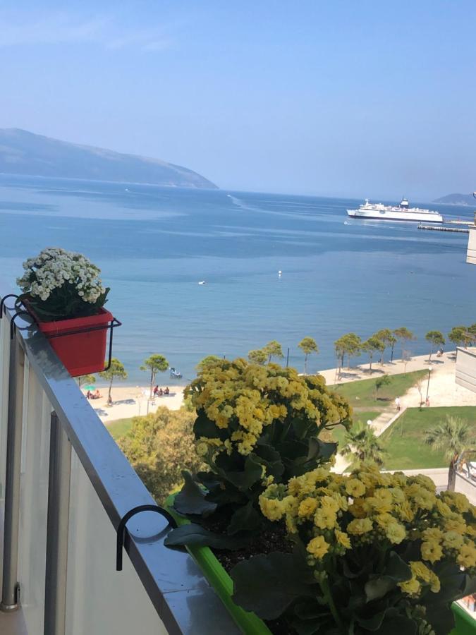 Luxury Seaview Vlora Flat Free Parking Leilighet Eksteriør bilde