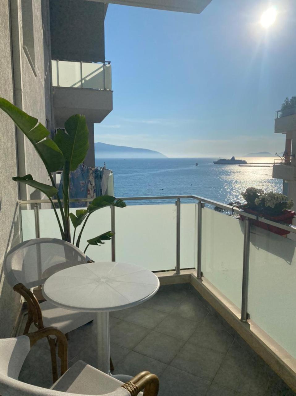 Luxury Seaview Vlora Flat Free Parking Leilighet Rom bilde